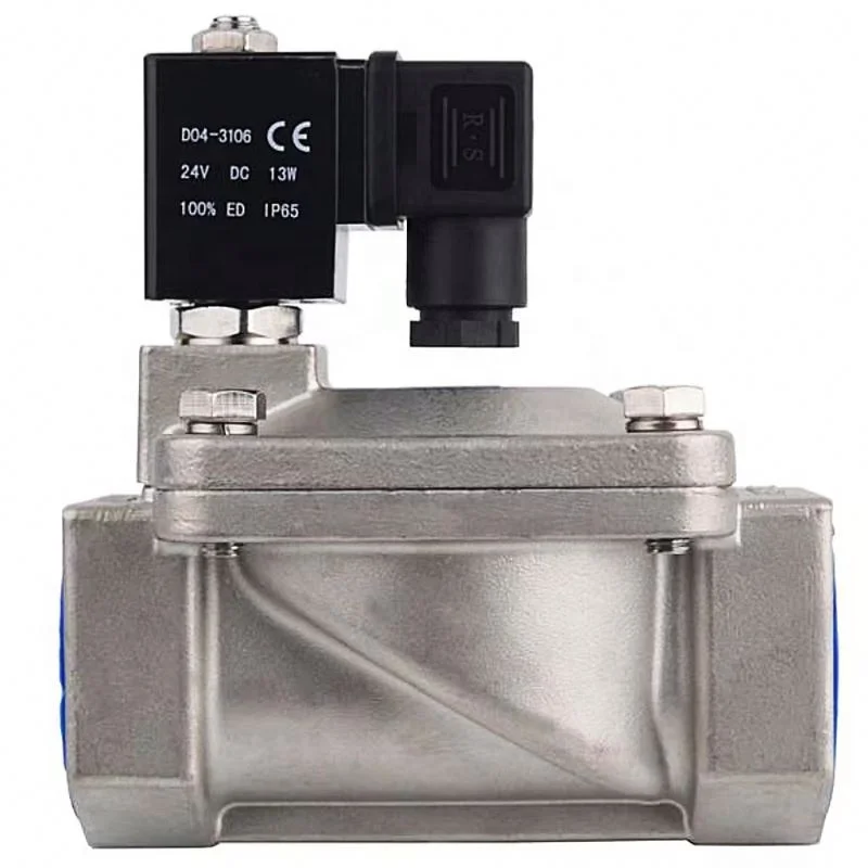 Large Diameter Water Gas Optional Professional Wide Voltage Range Solenoid Valve For Industrial Applications