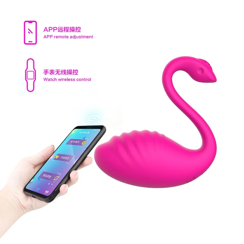 Quaige flamingo vibrado con control APP control sex toy adult for couples smart phone interactive flamingo smart vibrator