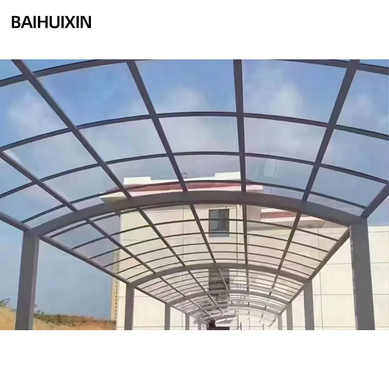Заводская цена садовый тент уличный Поликарбонат покрытие для крыши патио алюминиевый