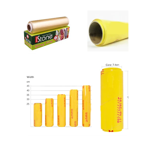 Packaging Food Transparent Soft PVC Plastic Wrap Stretch Cling Film Roll