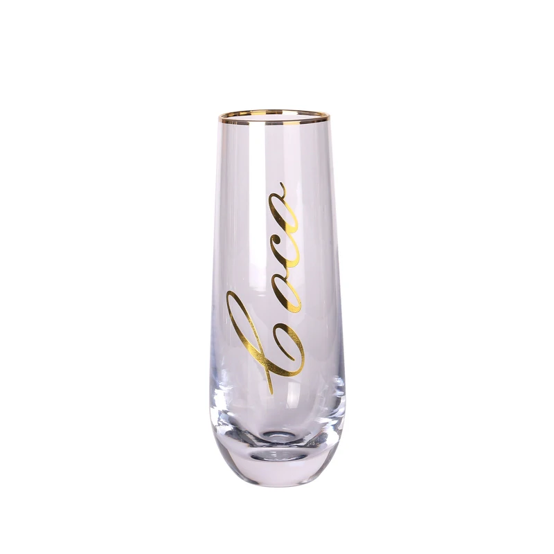 2023 Factory Direct New Crystal Champagne Coupe Flutes Glasses Wholesale Small Order Accepted