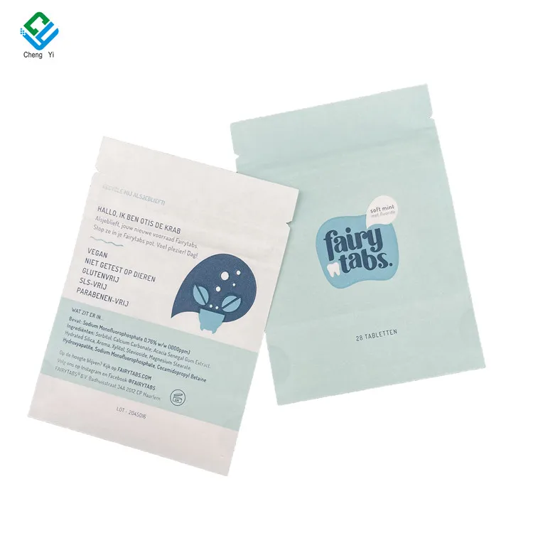 Waterproof Kraft Paper Bags Biodegradable PLA Kraft Sample Packaging Stand Up Pouch With Zipper Pouches For Flower Seeds