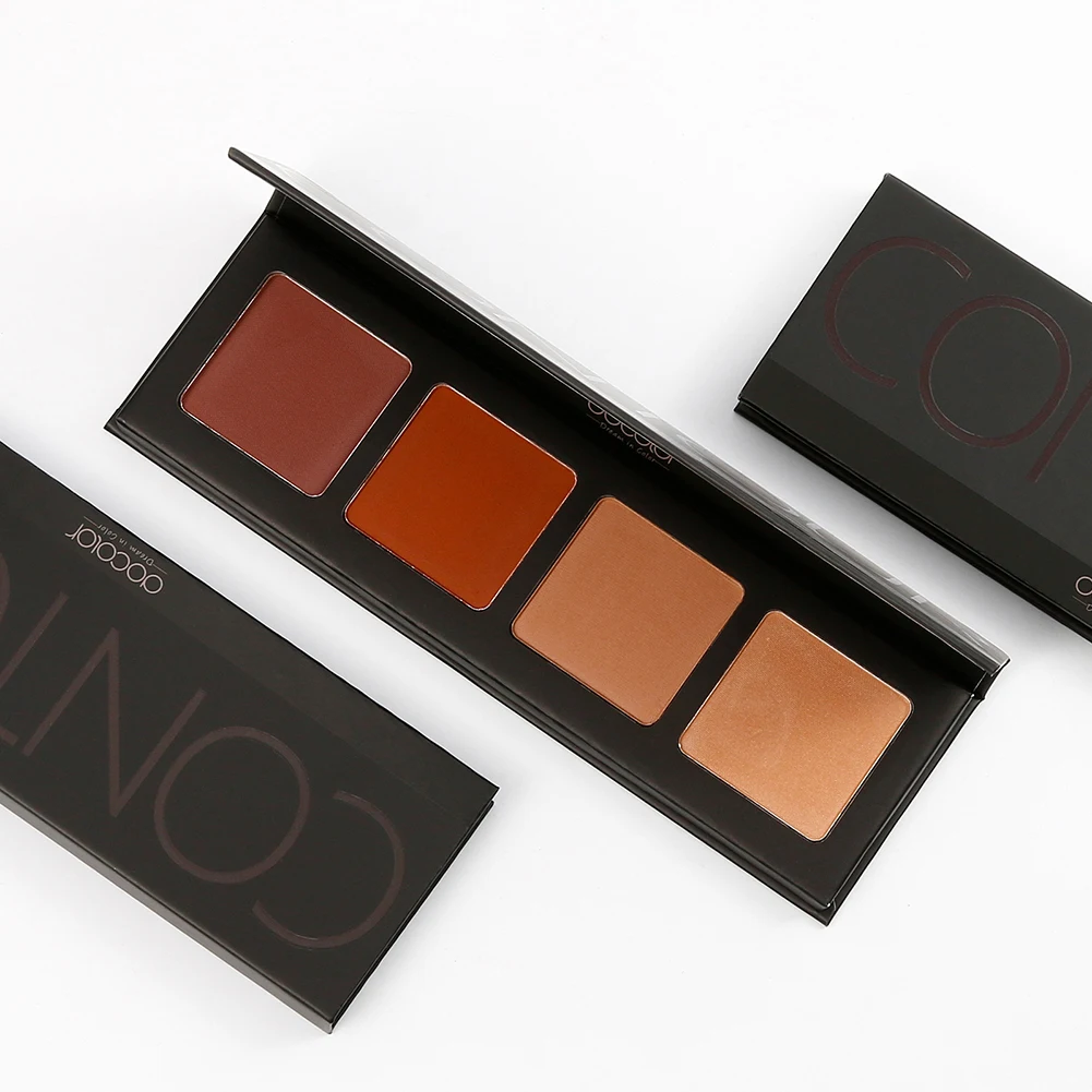 Docolor макияж оптом 4 цвета контурная палитра бесплатные образцы макияжа Y0416