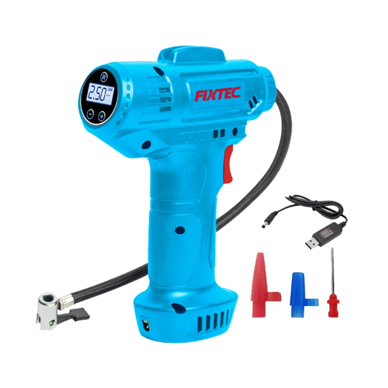 FIXTEC DC12V Профессиональный литий-ионный аккумулятор беспроводной электрический воздушный компрессор/насос для шин-автомобильные аксессуары