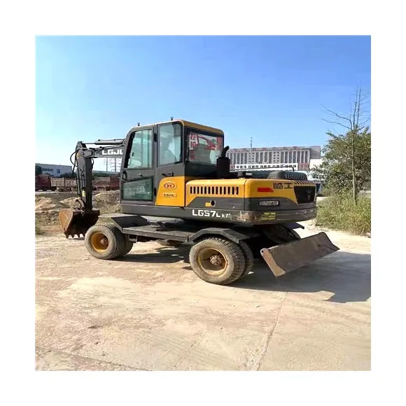 Wheel ExcavatorJinggong Excavator 7 Ton  Used china brand tire excavator Jingong Wheel Excavator in stock