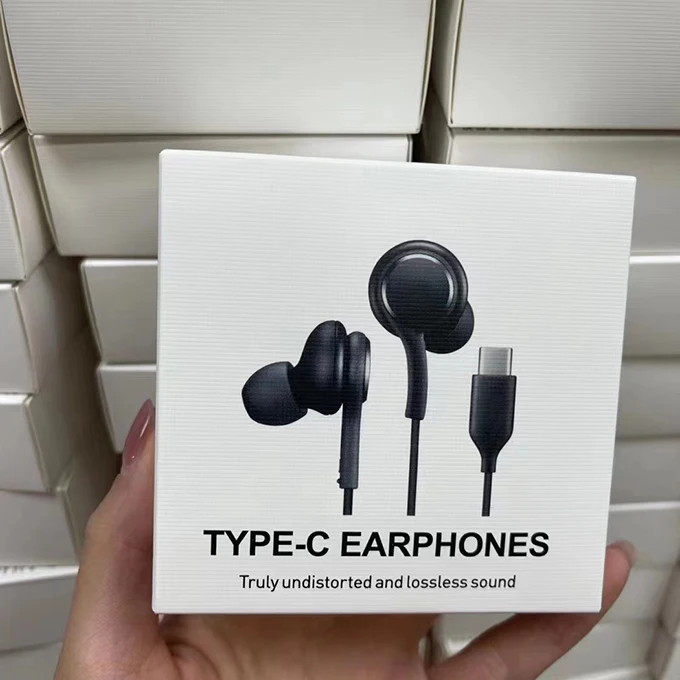 For Akg Original USB C headphones with microphone wired headset in Ear Handsfree earphone type c for Samsung S22 Ultra 5G S21 20