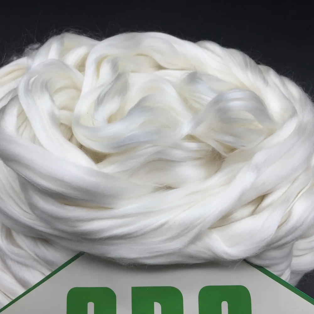 China 100% wholesale silk fiber ,muga silk fiber with silkworm cocoon, silk noil fiber from mulberry silk of the fourth step