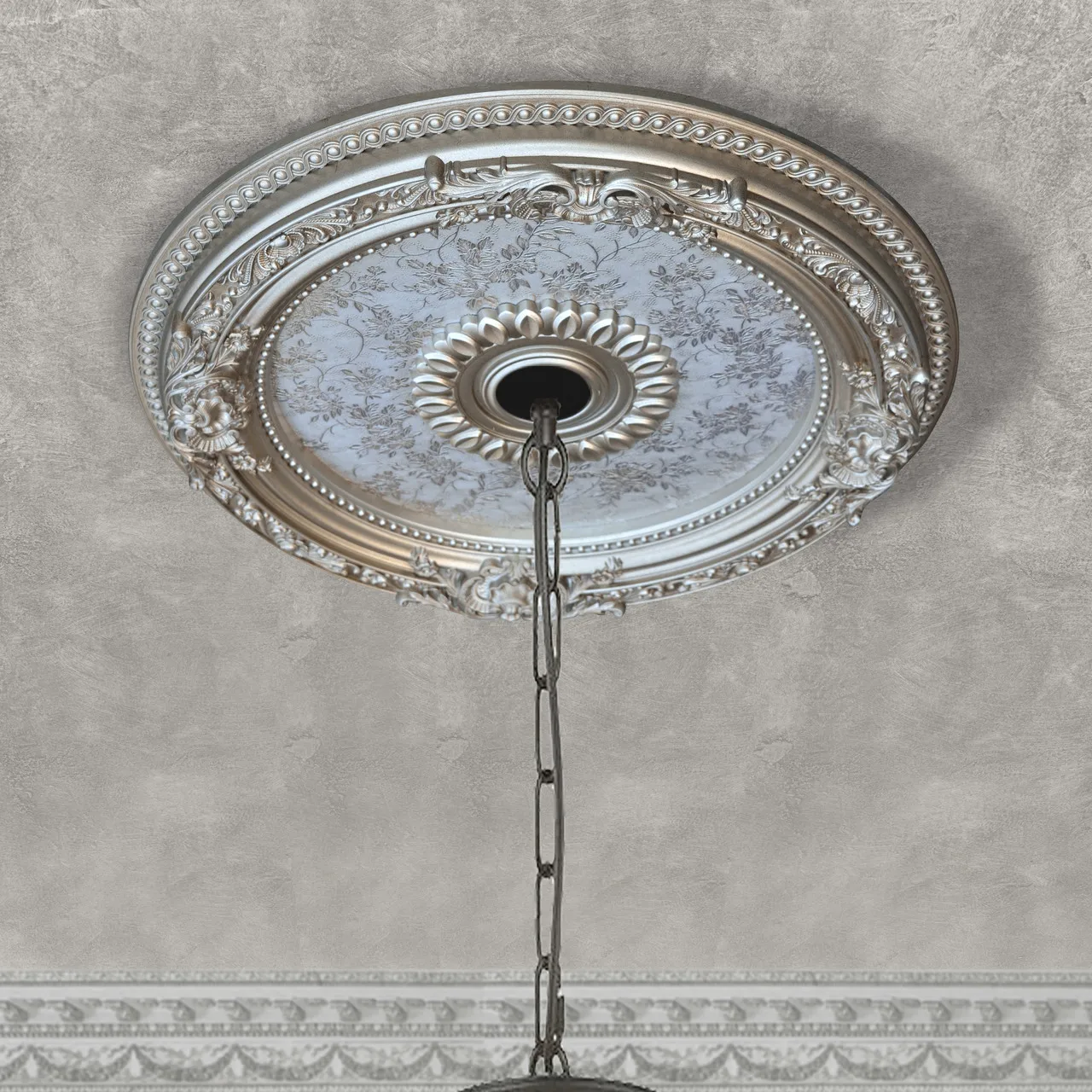 Banruo Cheap Price Beautiful Polystyrene Interior Ceiling Medallions for House