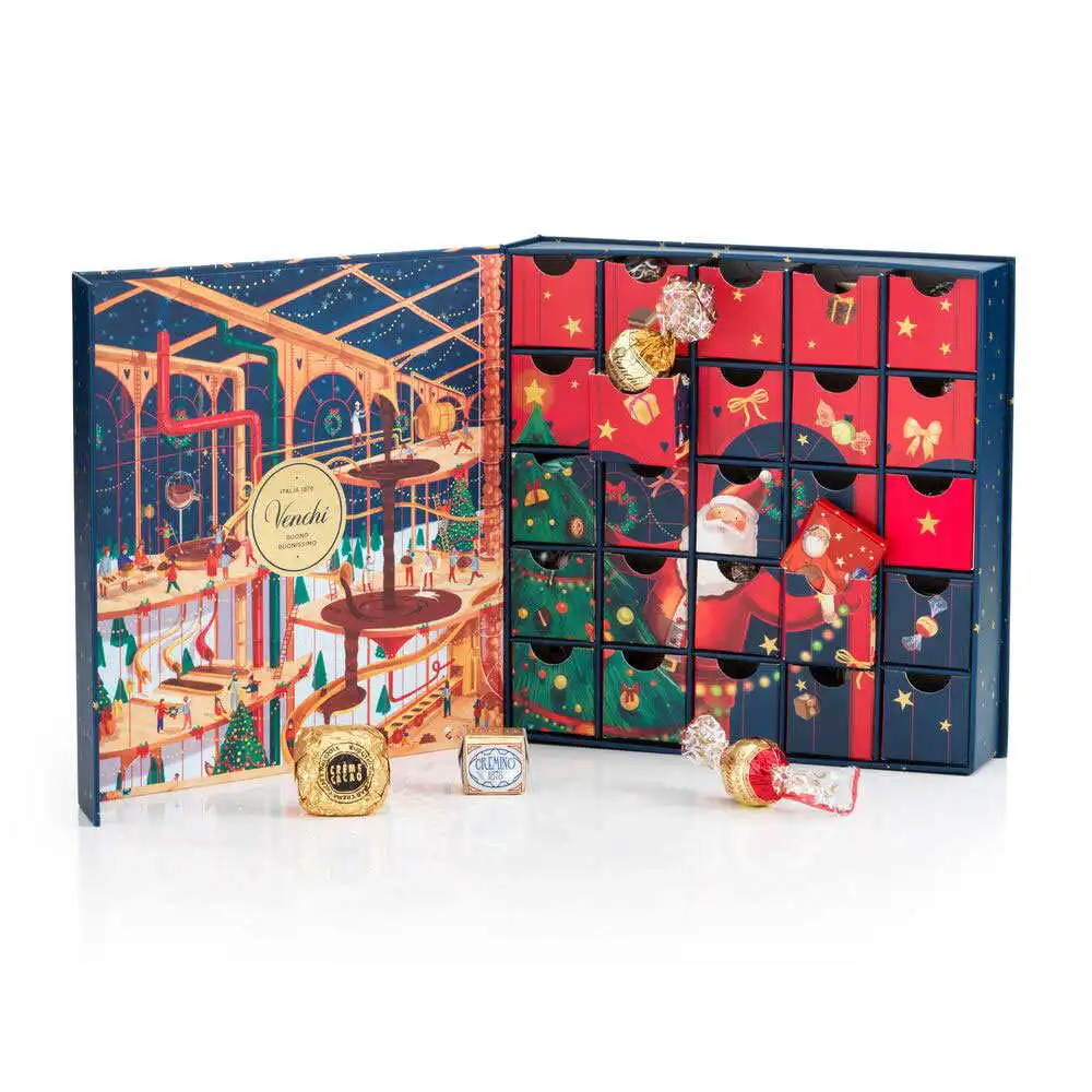 Guangzhou Manufacture Luxury Customise Printed Packaging Paper Box Xmas Christmas