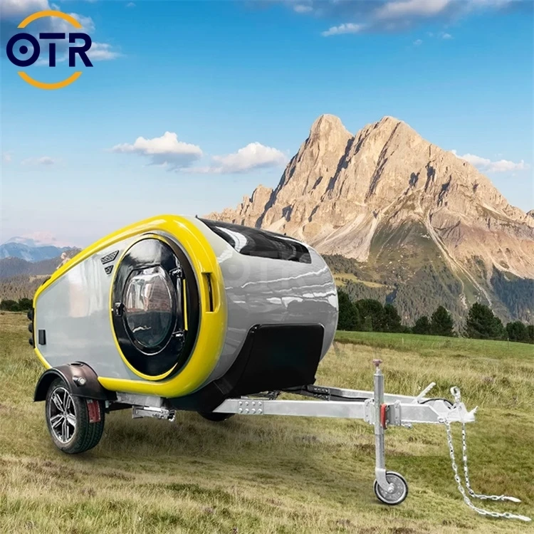 new arrival eco products Aluminum 2 Berth Touring Off-Road Mini Camper Teardrop Caravan Camper Travel Trailer