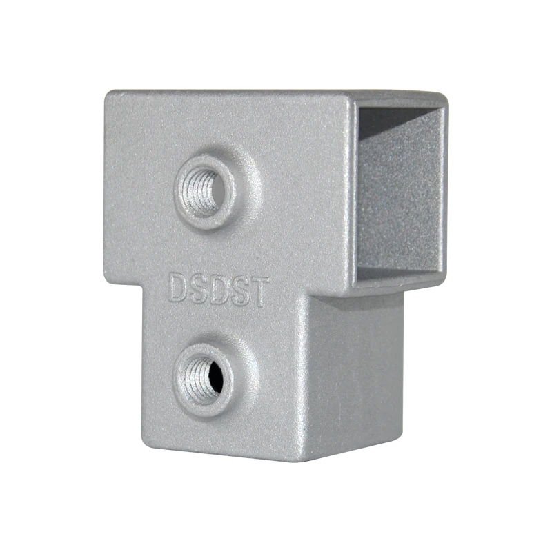 Aluminum alloy T-Tee Quick Connectors Guardrail Cast Aluminum Structural Fittings Handrail Pipe Clamps