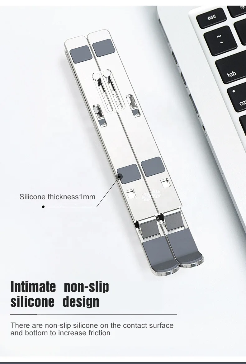 Новая складная подставка для ноутбука из алюминиевого сплава с регулируемой высотой