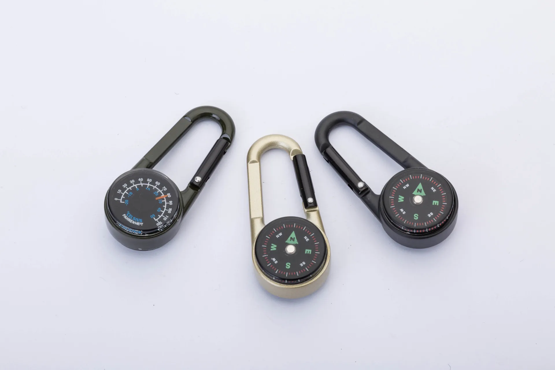 Mini Climbing Button Lightweight Compass With thermometer for climbing and hiking and travelling