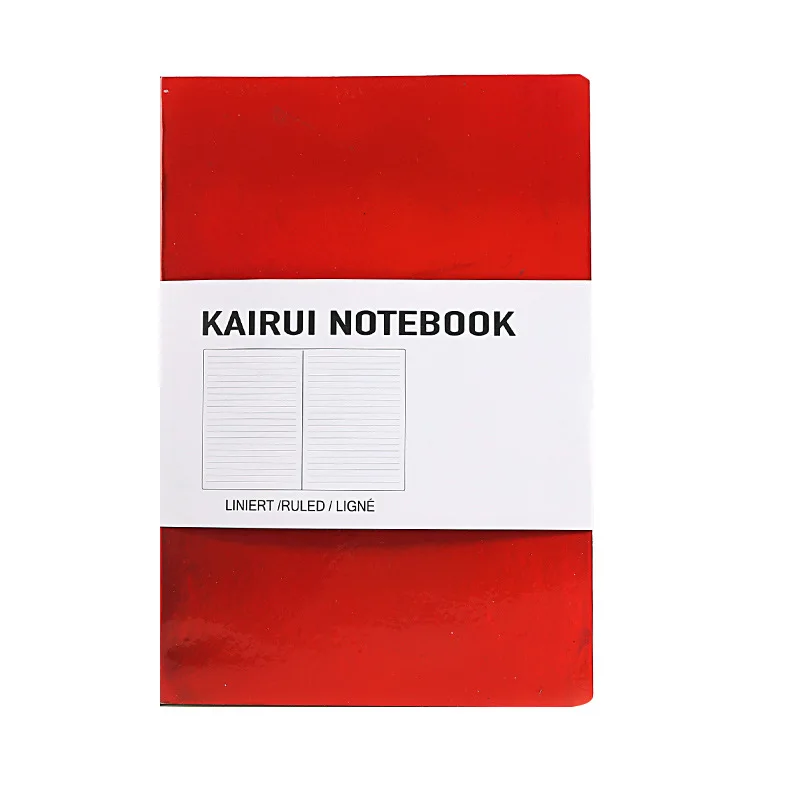 2023 Hot Selling Custom Print Softcover Office Supplies Matte Holographic Notebook  with Custom  Emoboss  Logo