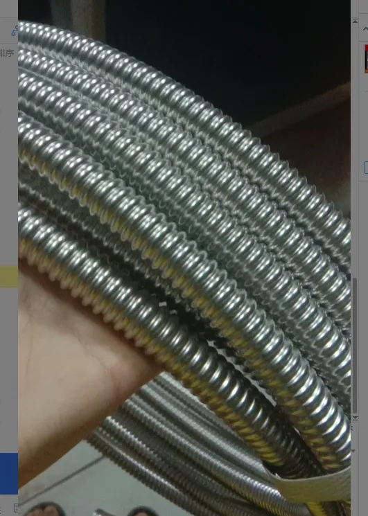 Anti-Moisture Stainless Steel Corrugated Hoses For Liquid Or Oil Transmission