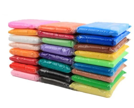 Non-Toxic 12/24/36-Color Soft Clay Plasticine for Kindergarten play dough set kids gift bags clay mold toy kinetic of sand