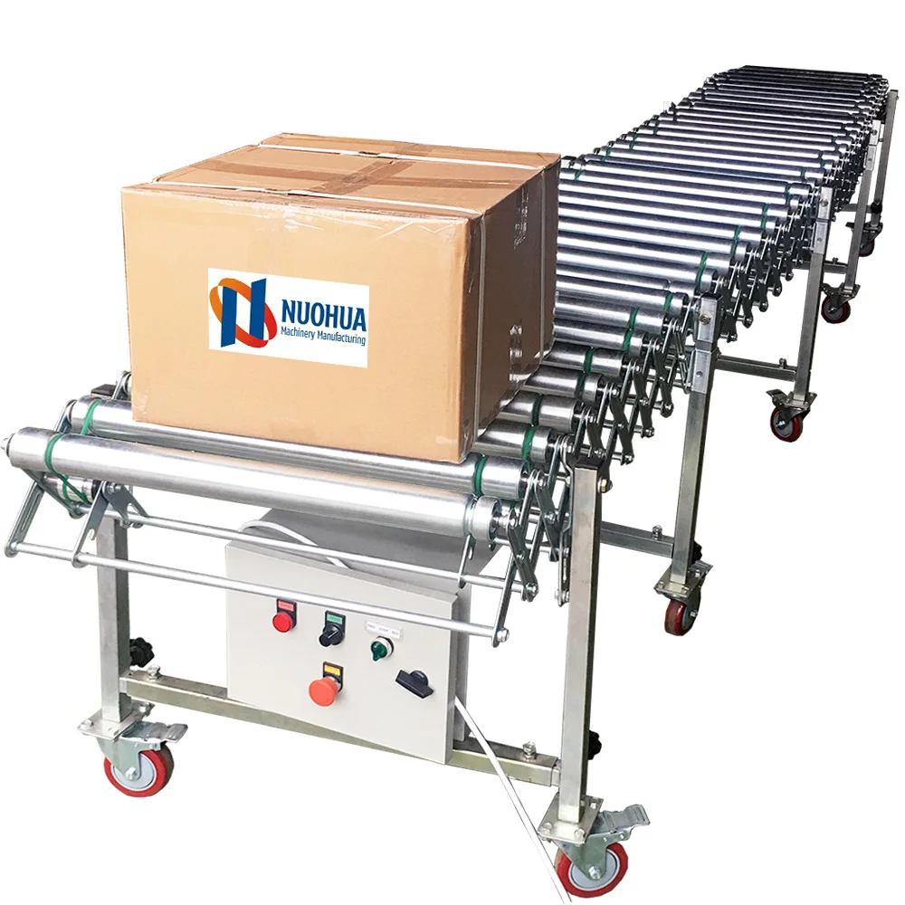 Flexible Expandable  Power Motorized Roller Conveyor for warehouse