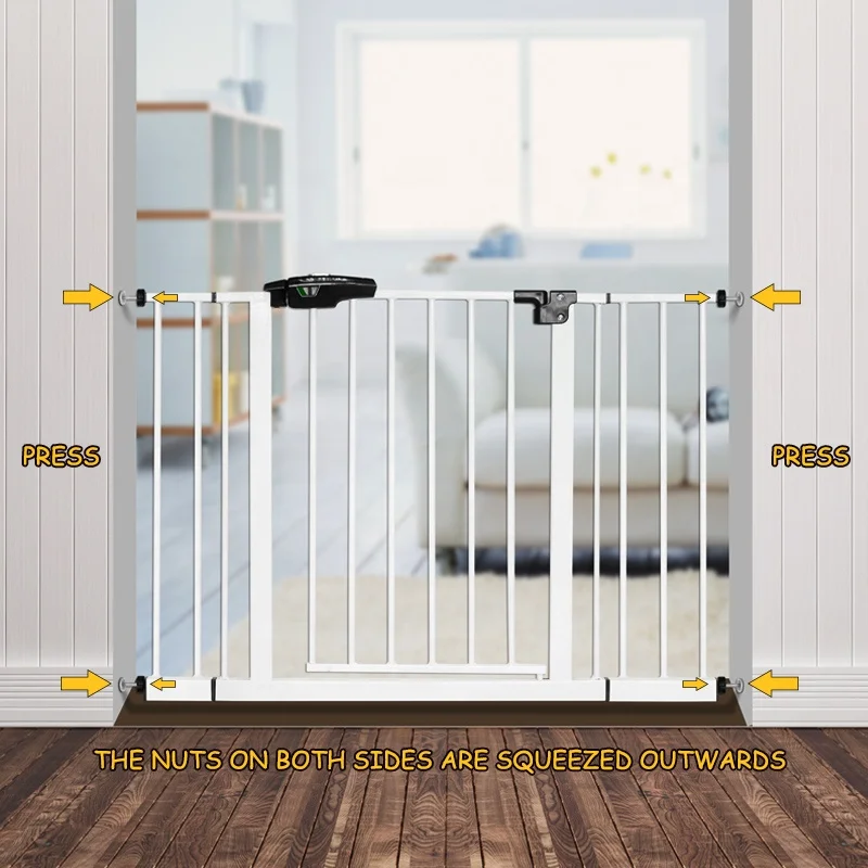 Prodigy SG002 EN1930 ASTM approved Indoor security gates,baby safety barrier safety gate , metal baby gate for children