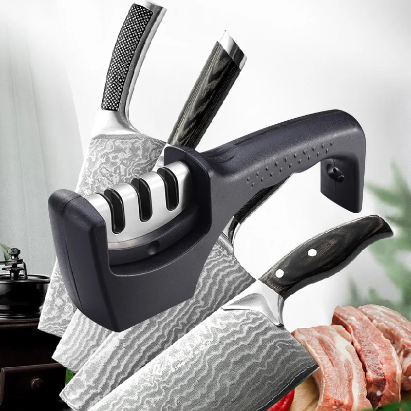 Home Kitchen Mini Stainless Steel Durable Manual Outdoor Handheld Knife Sharpener