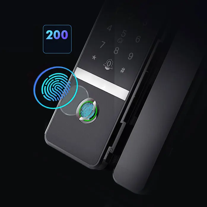Smart Lock Door Home Doorlock Biometric Electronic Wireless Deadbolt Waterproof smart glass door lock
