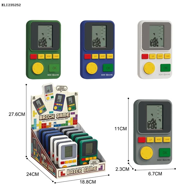 2025 Hot Sale Toy Mini Video Block Gaming Controller Machine Jumbo Retro Classic Game Nostalgic Console For Electronic Game