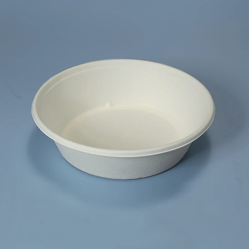 Eco Friendly Disposable Degradable 16OZ Sugarcane Bagasse Pulp Salad Bowl