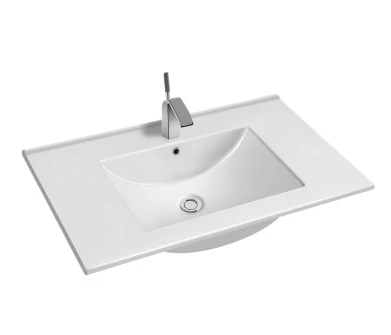 Modern cabinet countertop rectangular lavabo wash hand bathroom sink basin