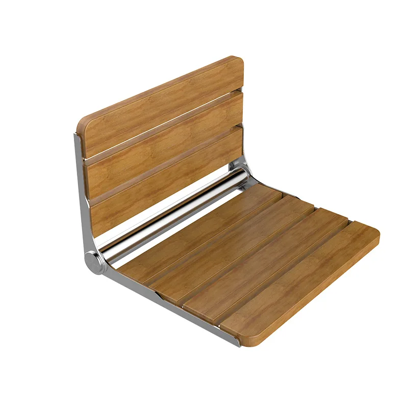 Wall Mounted Wooden Folding Shower Seat