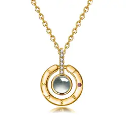 Ожерелье из розового золота S925 с памятью влюбленных, подарок на день Святого Валентина, проекционное ожерелье с надписью «I Love You» на 100 языках