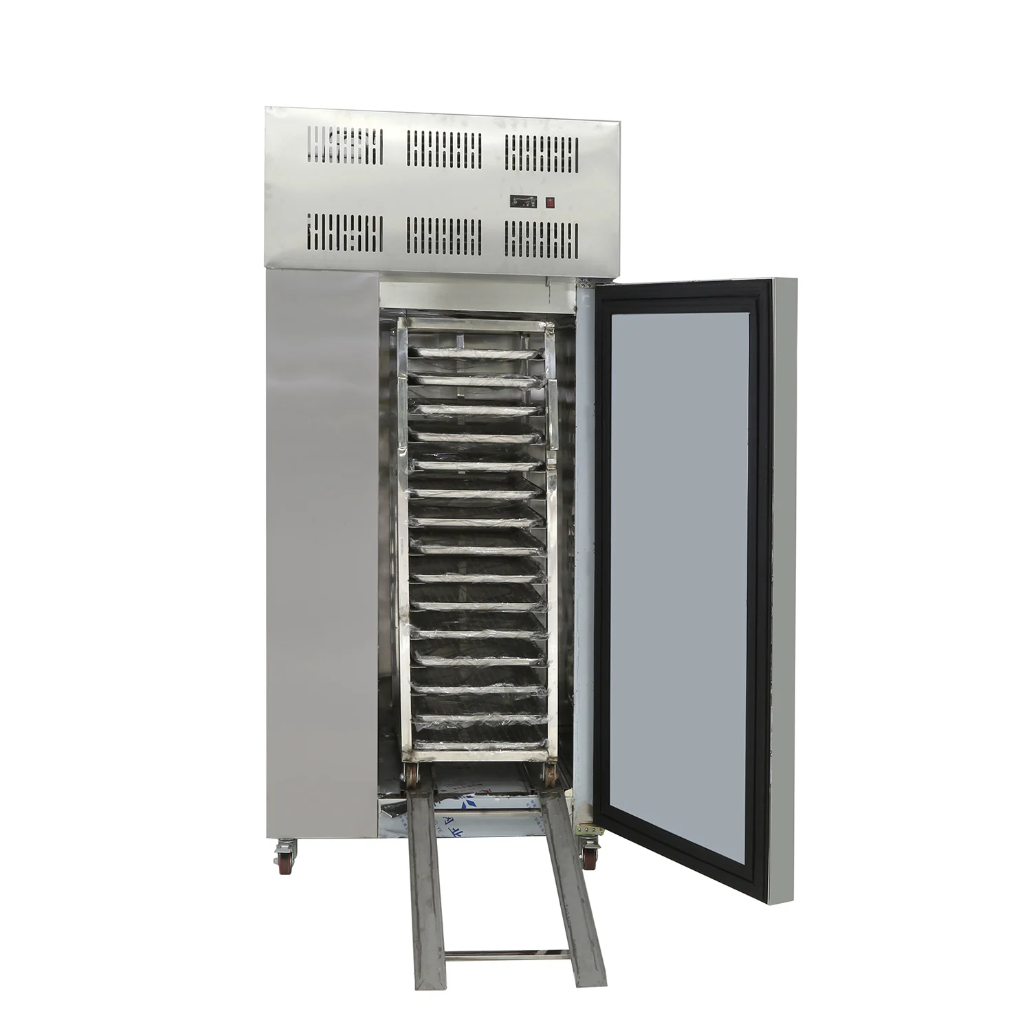 -45 degree 300L 500L 1000 Liter seafood meat snacks gelato quick freezing IQF blast freezer machine