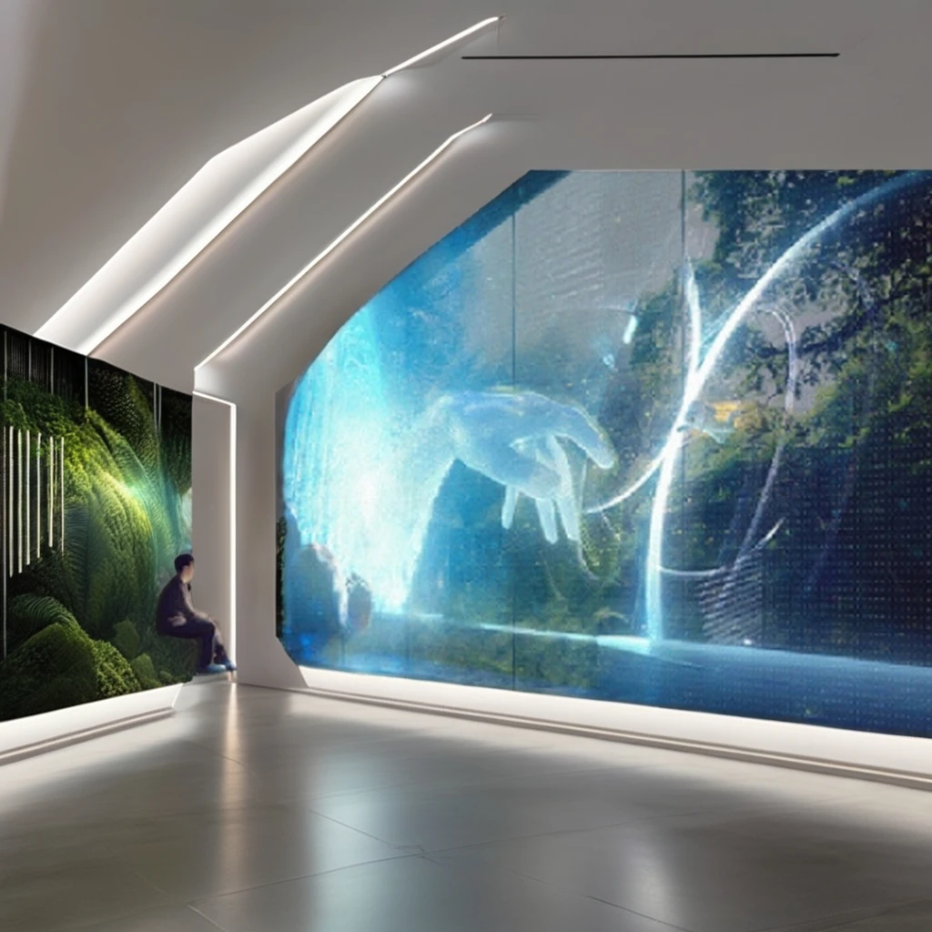 P8 Seamless Integration 3840HZ Refresh Rate Transparent Film Screen for Building Facades