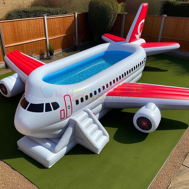 Inflatable swimming pool plane large family adult pool piscinas grand fold fish pond heighten thickened paddling pool