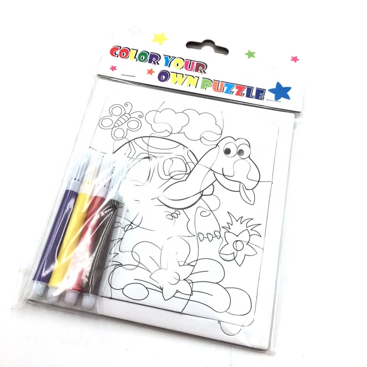 Kids Mini Color your own puzzle with title card