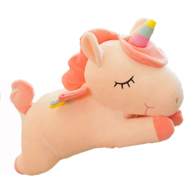 Hiton Children Stuffed Animal Sleeping Hawaii Plush Unicorn 60 Cm Rainbow Unicorn Plush Toys