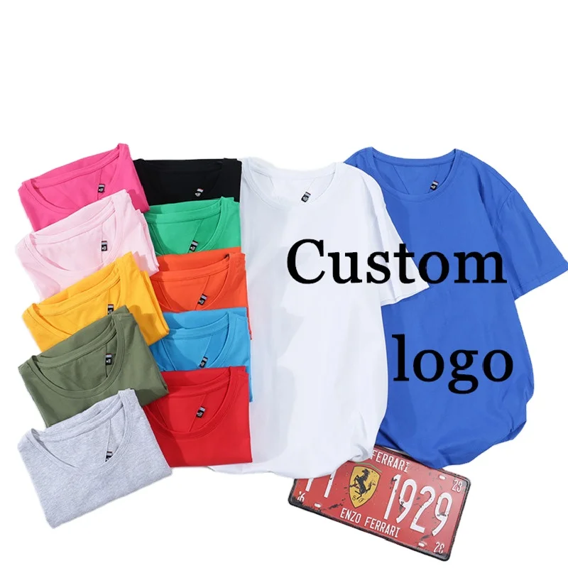 Factory Wholesale Custom Print Logo T-shirt Custom Designs Cotton Blank Men T-shirt For Sale