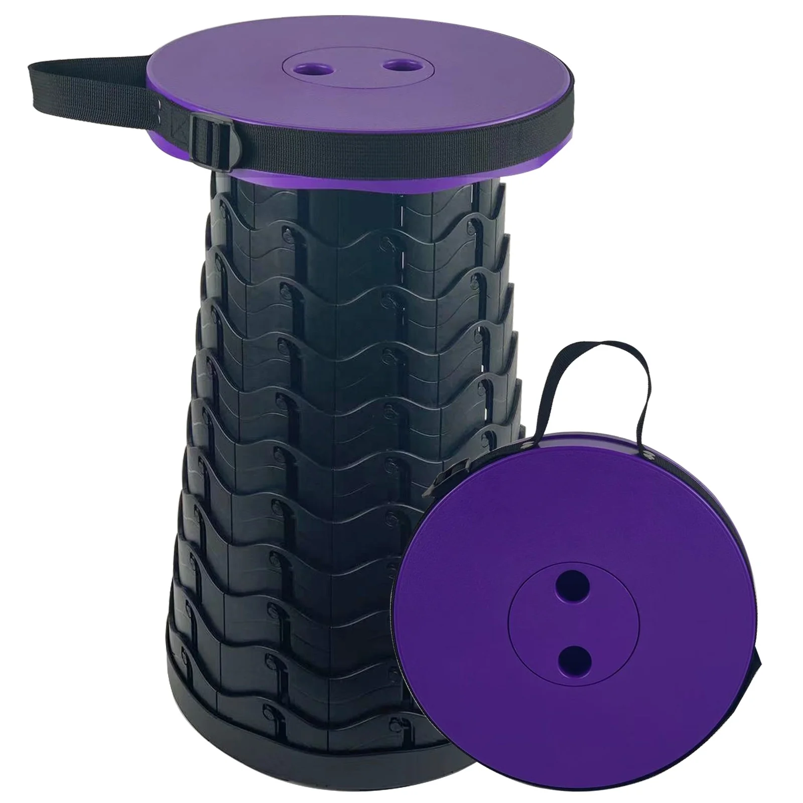 MO002- 2nd Generation Order Factory  stool step fold canvas folding Folding Telescopic Stool Portable Foot Stool