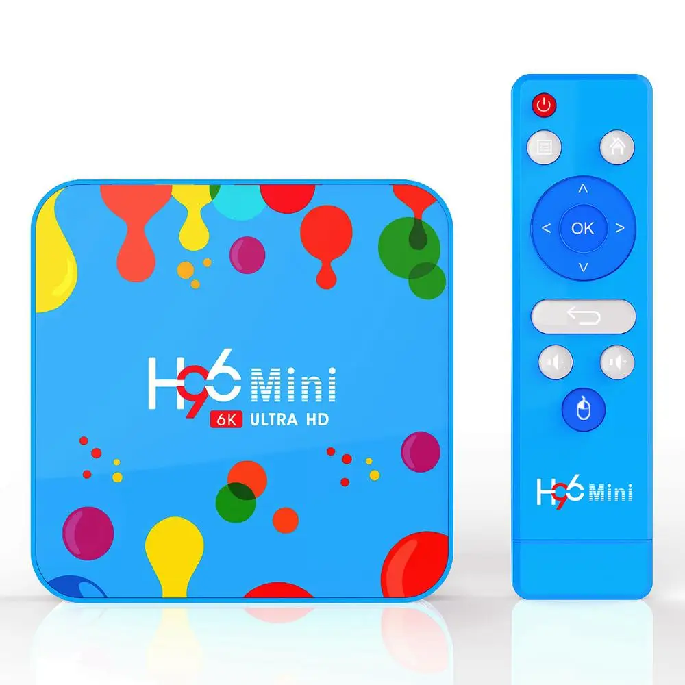 Pendoo 2019 H96 мини H6 4 ГБ 32 BT 6 к ТВ коробка Android 9 0 лучший умный коробки со всеми каналами