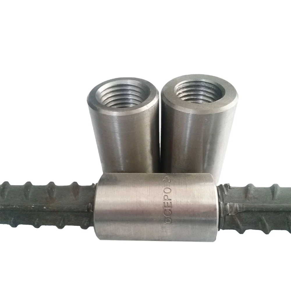 Threaded Mechanical Splice Coupler, Rebar Splicing Coupler, Rolling Parallel Threading Rebar Coupler