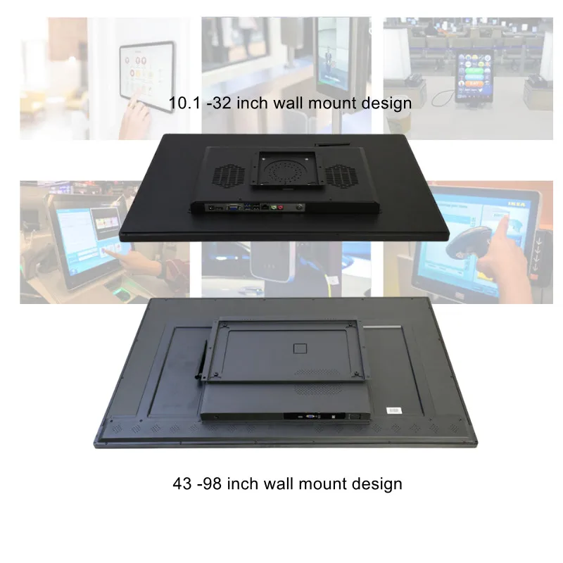 Internet advertising 27 32 43 49 inch lcd advertising display monitor vertical advertising machine