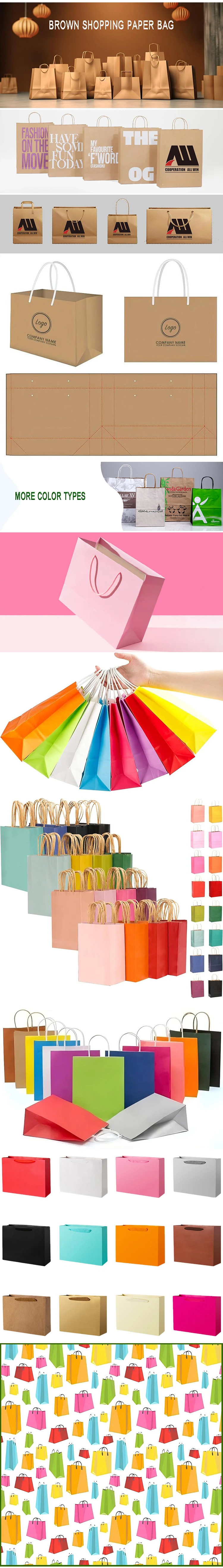 Black Paper Bag Black Paper Bag Flexible Printing Recyclable Custom Kraft Paper Bag For Shopping Packaging Gifts