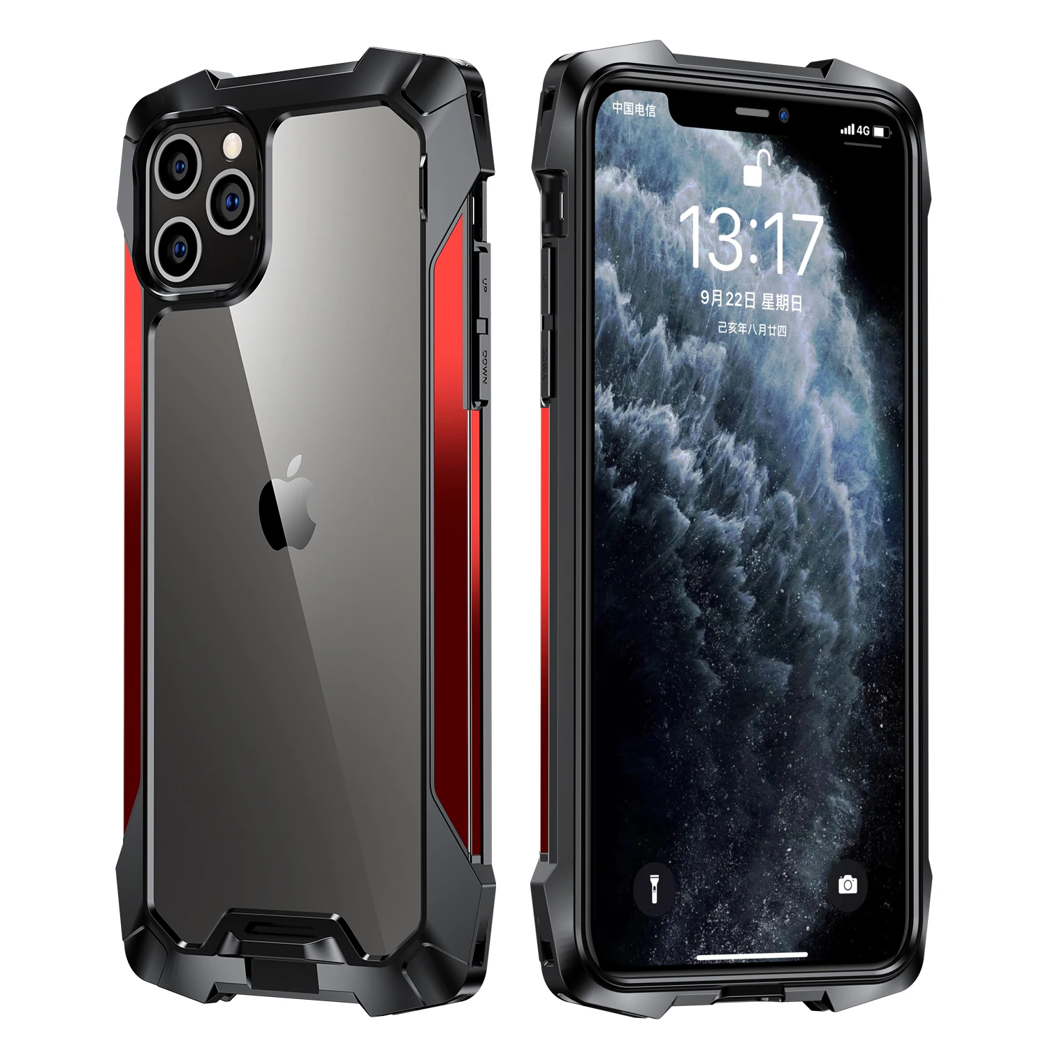 50PCS Free Shipping Transparent Back Cover Protective Shell Shockproof Mobile Phone Case Phonecase for iPhone 12 Pro/12 Pro Max
