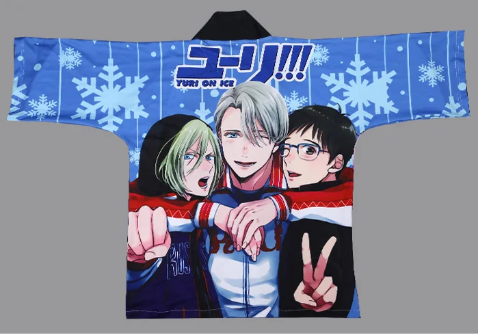 Оптовая продажа, сублимационная печать haori с Юри на льду/кимоно с защитой от ветра и влаги/удобный халат