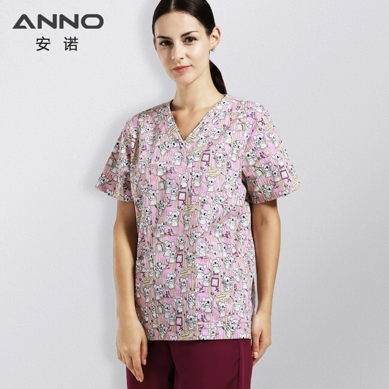 ANNO Scrubs China Made High Technology Clinic Doctor Breathable Soft Nurse Uniform Medical Scrubs philippines