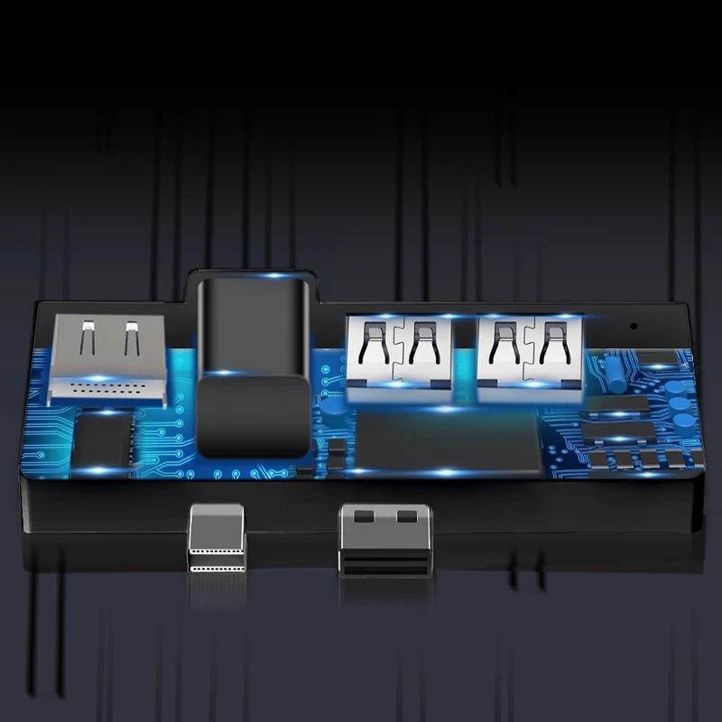 Конвертер док-станция для ноутбука usb c адаптер из алюминиевого сплава 3 в 1 usb c концентратор док-станция 3