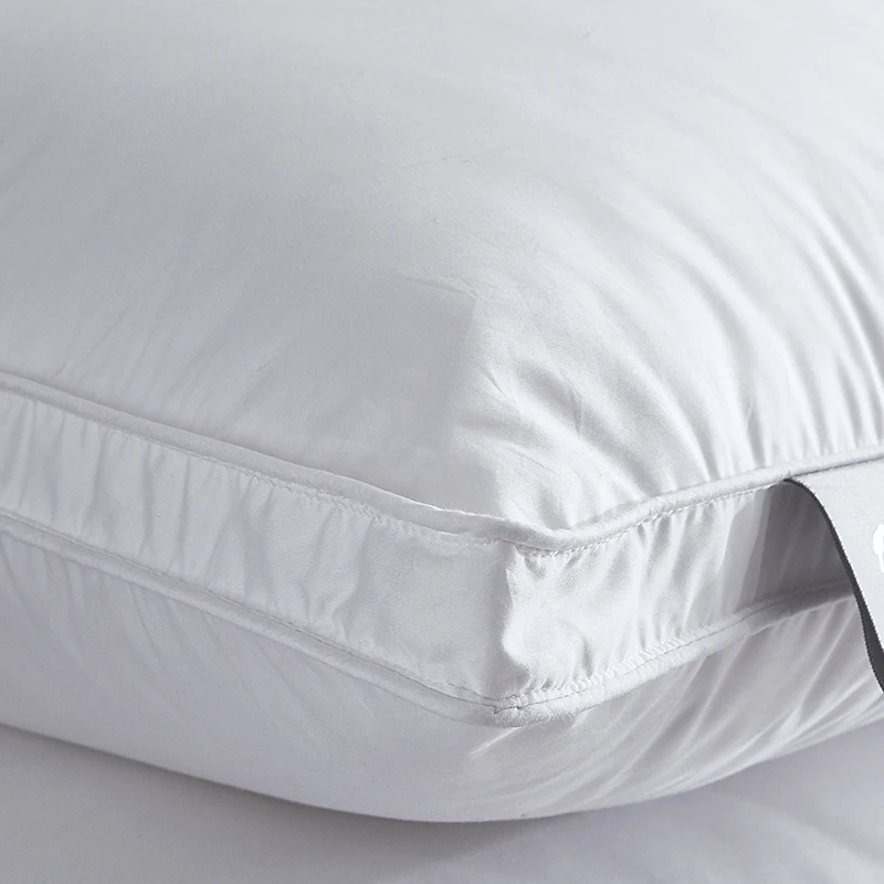 Classic 70% Goose Down and Feather Pillow Cushion Insert Feather Pillow Hotel Beding/Office Seat Cushion Goose Feather Pillow