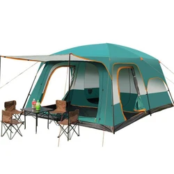 FunFishing Outdoor camping 6-8 people 8-12 people two room one hall camping tent
