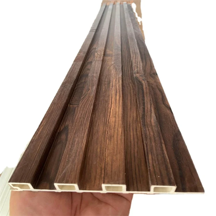Factory Price Wpc Wood Interior Decoration Fluted Great Wall Panels Decorative Wood Alternative Wpc Wall Panel
