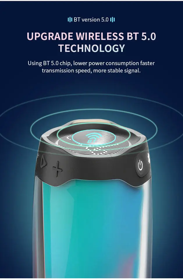 JB L pulse 4 wireless bt speaker portable kaleidoscope pulse 4 LED luminous full screen waterproof speaker