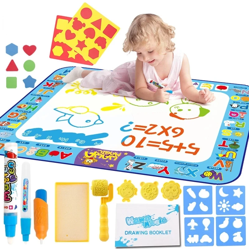 
Волшебный коврик для рисования водой, детская картина, доска для рисования, игрушка, красочный Коврик для рисования водой для рисования, ручки, обучающие игрушки 