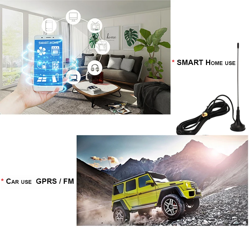 Customized Full Frequency High gain Omni directional Spring Suction cup Communication Antenna With SMA Male Connector